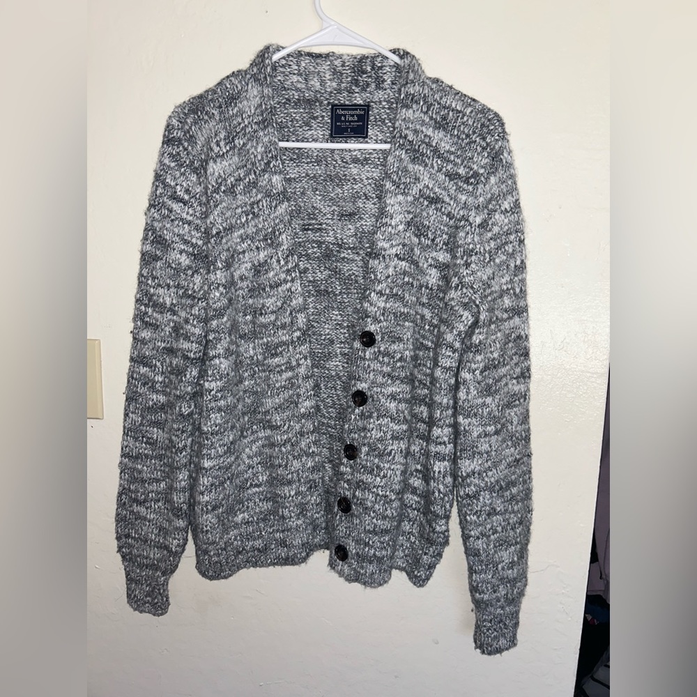 Grey Abercrombie & Fitch Cardigan